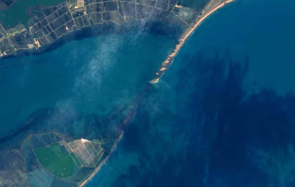 Nieuw eiland geboren in de Ebro Delta in Tarragona?