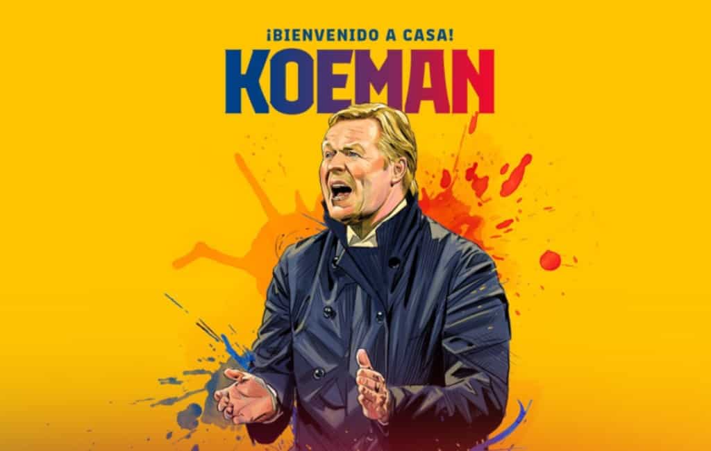 Ronald Koeman nu officieel nieuwe trainer van FC Barcelona
