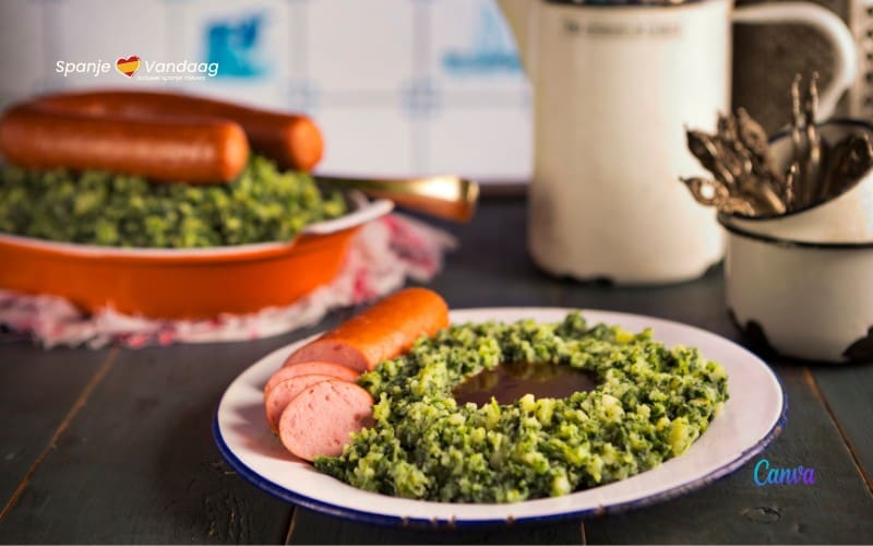 Recept boerenkool stamppot in het Spaans