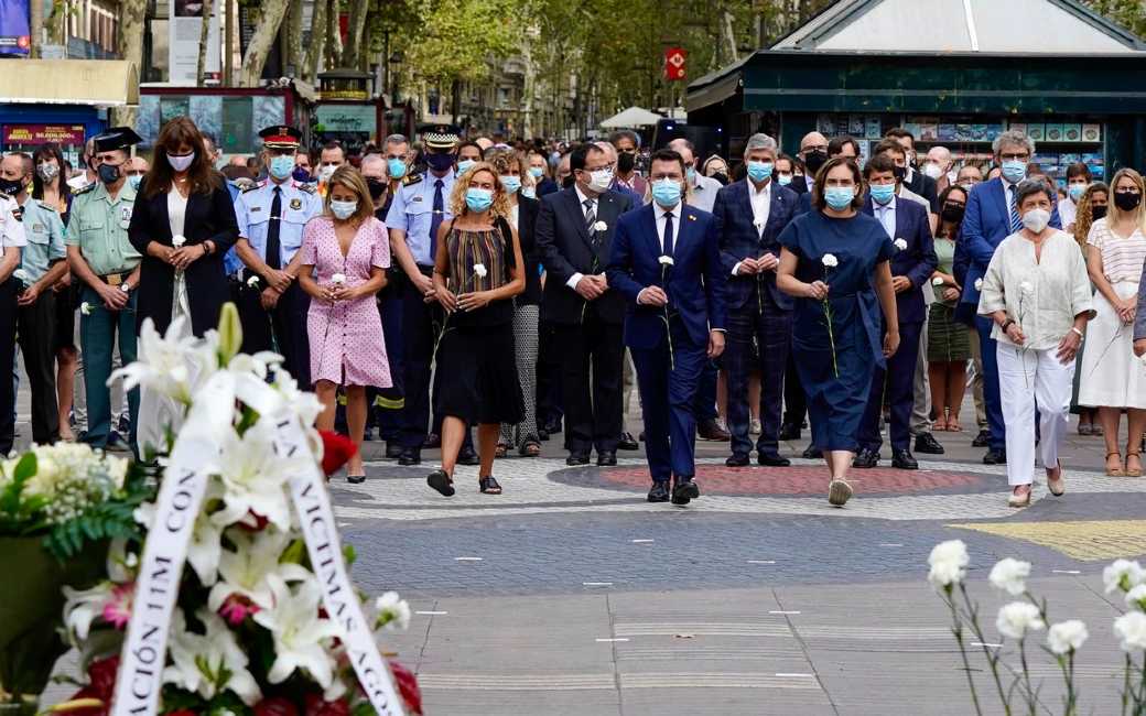 Herdenking terroristische aanslagen Barcelona en Cambrils 4 jaar geleden