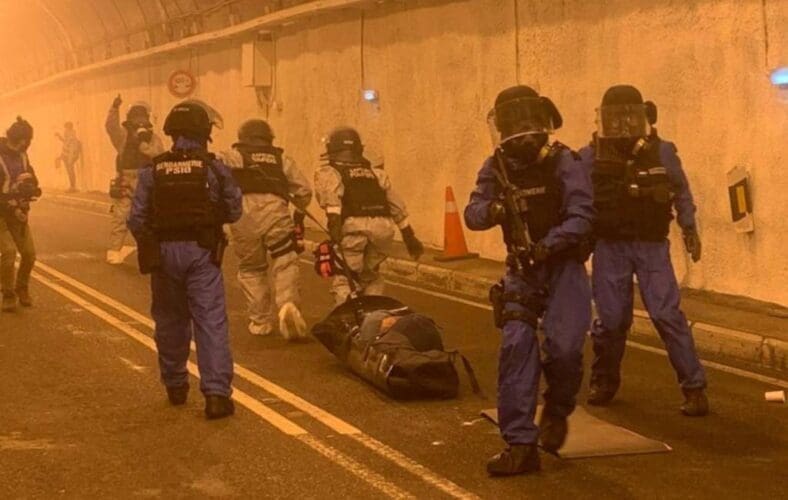 Spanje en Frankrijk oefenen reactie op terroristische aanslag in gesloten Bielsa-tunnel