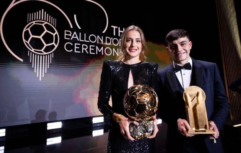 Spaanse voetbalster Alexia Putellas wint de Ballon d’Or voor vrouwen en Pedri voor speler onder de 21 jaar