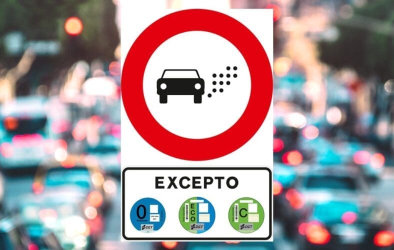 Spanje krijgt in 2022 een nieuw verkeersbord om lage-emissiezones te identificeren