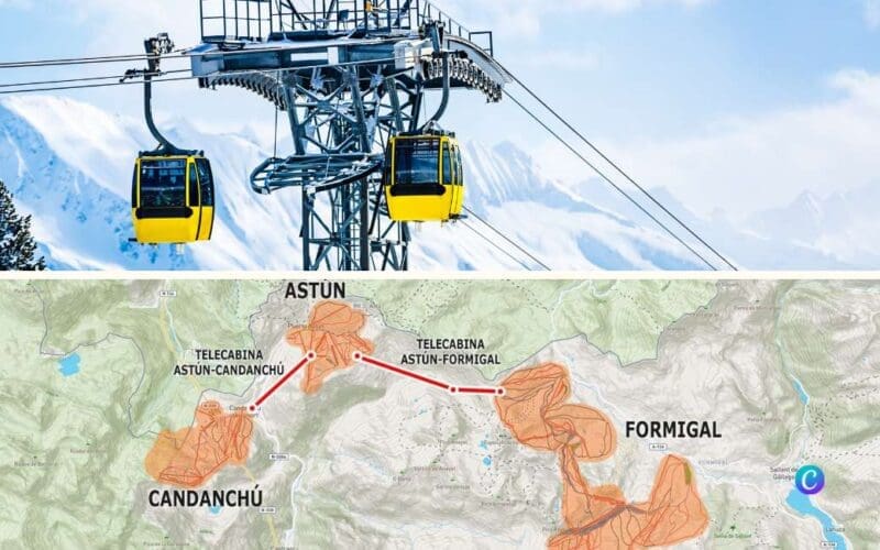 Plannen voor kabelbaan van skigebieden Formigal naar Astun in de Spaanse Pyreneeën