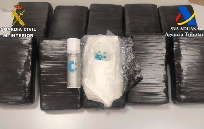 Bijna een ton cocaïne onderschept in de eerste helft van het jaar op Madrid-Barajas vliegveld