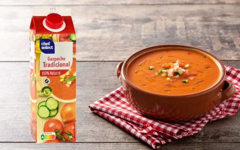 De beste gazpacho die je in de supermarkt kunt kopen in Spanje is van Lidl