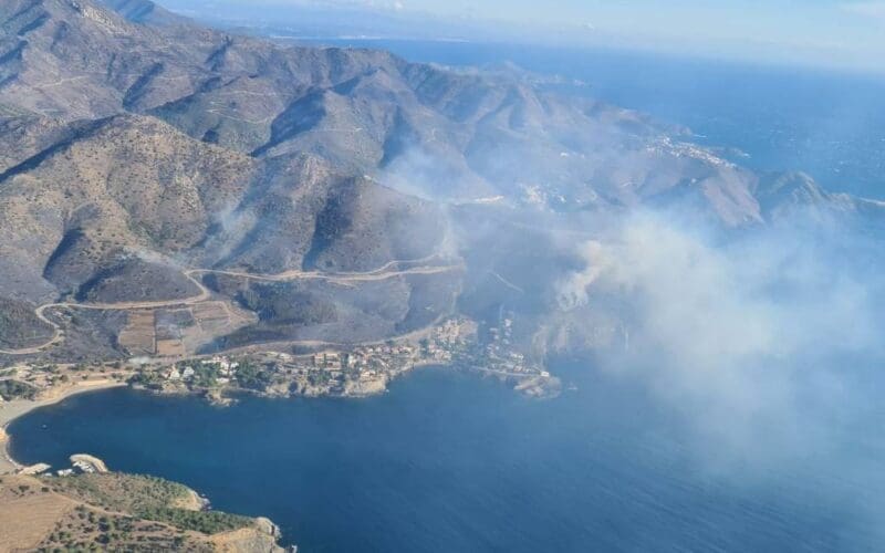 Grote bosbrand aan de Costa Brava met 435 ha verwoeste natuur (UPDATE)