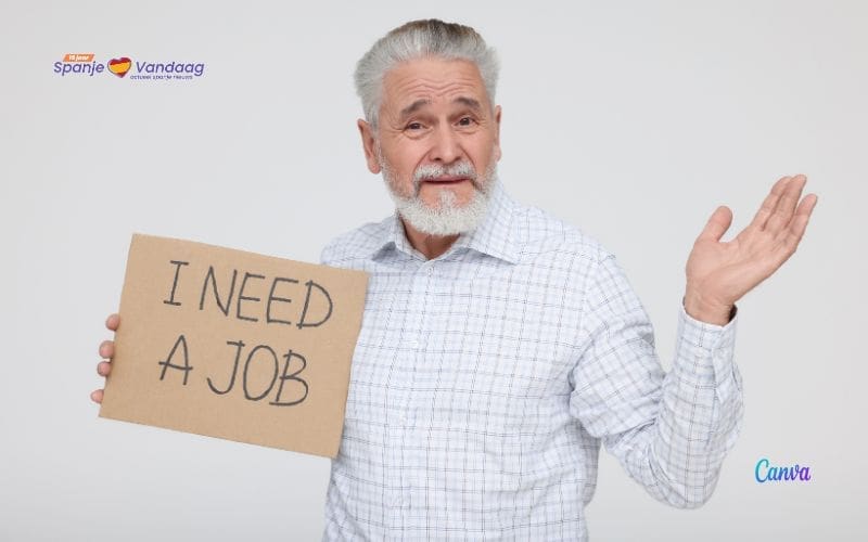 De helft van de langdurige werklozen in Spanje is 50 jaar of ouder