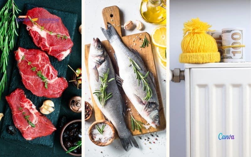 Een op de twaalf Spanjaarden kan geen vlees of vis eten of de woning warm houden