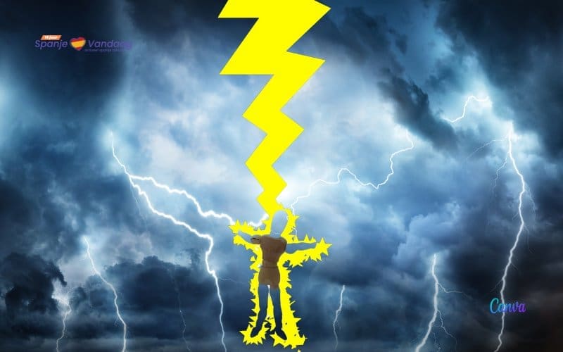 Wat moet je doen om niet door de bliksem geraakt te worden in Spanje?
