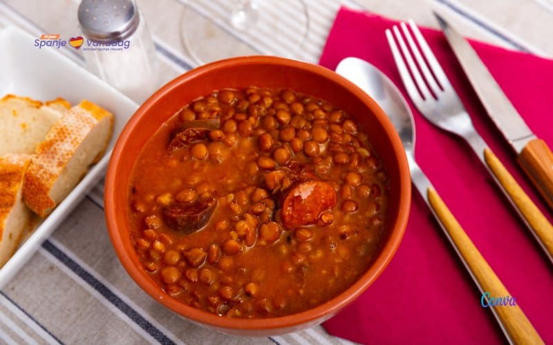 SpanjeRecept: ‘Lentejas con chorizo’ het Spaanse nationale gerecht