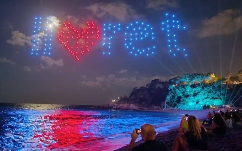 Vuurwerk wordt steeds meer vervangen door drones in Spanje