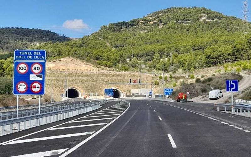 Nieuwe tunnel op autoweg A-27 tussen Tarragona en Montblanc geopend
