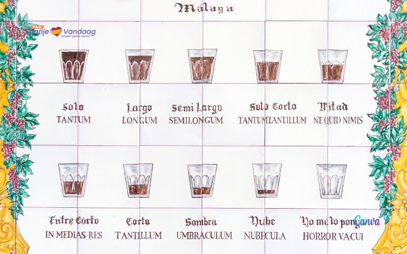 De tien verschillende manieren om je koffie te bestellen in Málaga