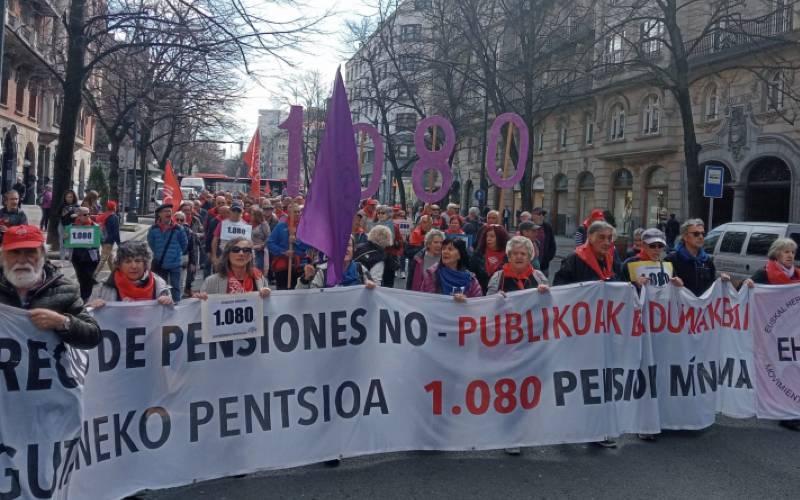 Gepensioneerden Spanje eisen een minimumpensioen van 1.080 euro