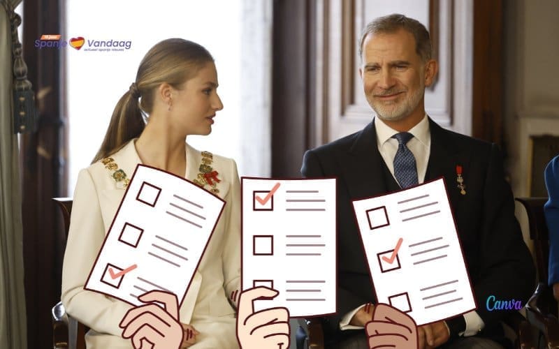 Helft Spanjaarden steunt een referendum over de monarchie