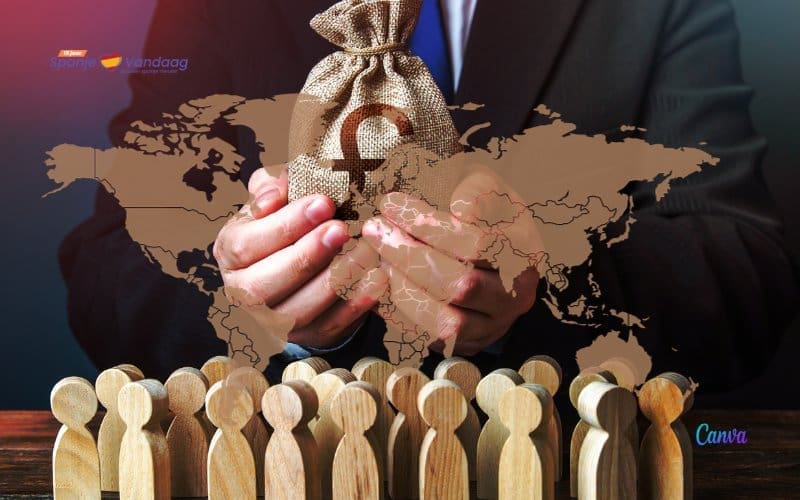 Op welke plaats staat Spanje op de lijst van landen met de hoogste salarissen?