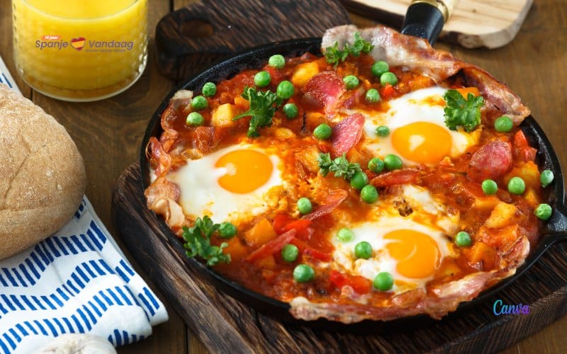 SpanjeRecept: Huevos a la Flamenca in Andalusische stijl