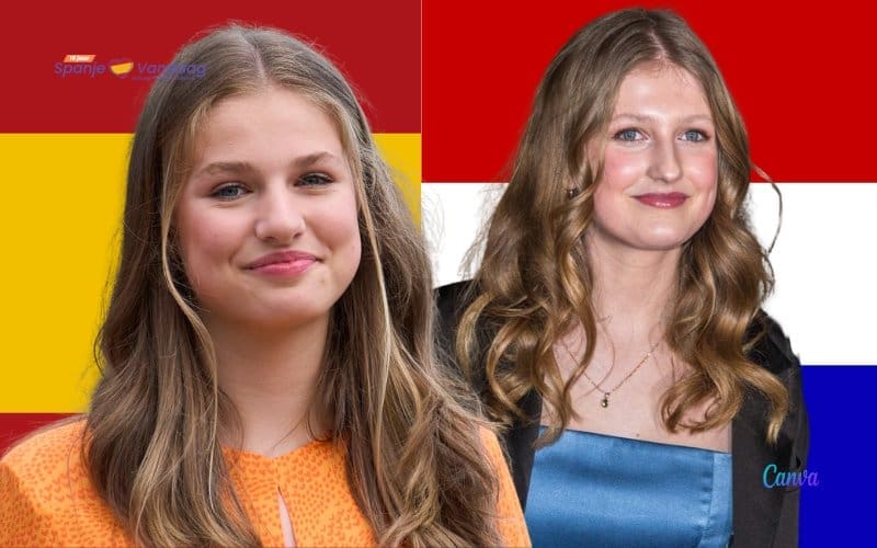 Spaanse prinses Leonor en haar Nederlandse koninklijke dubbelganger