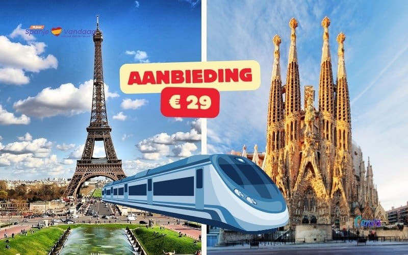 Biljetten voor de hogesnelheidstrein Barcelona-Parijs vanaf 29 euro