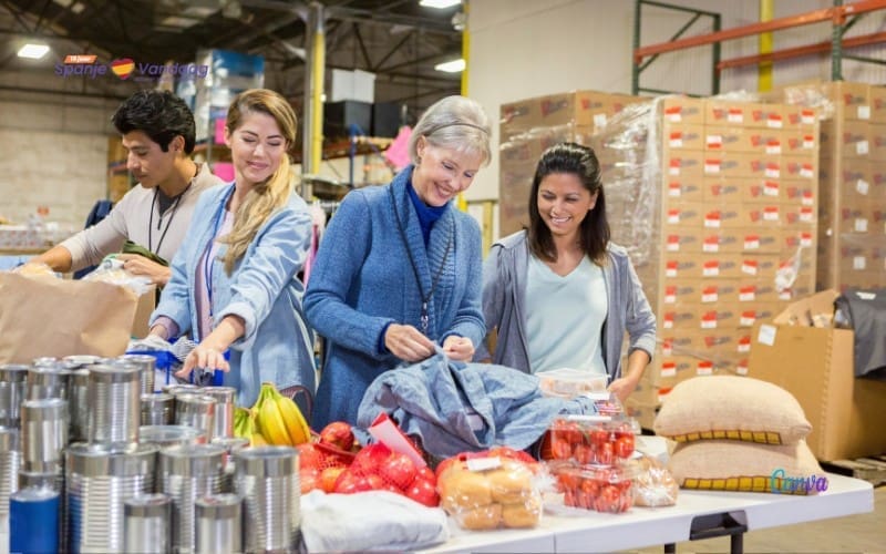 Spanje heeft meer dan 4,5 miljoen mensen die vrijwilligerswerk doen