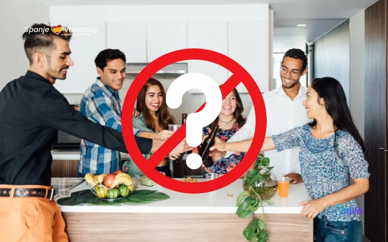 Mag een verhuurder bezoekers in een gehuurde woning verbieden in Spanje?