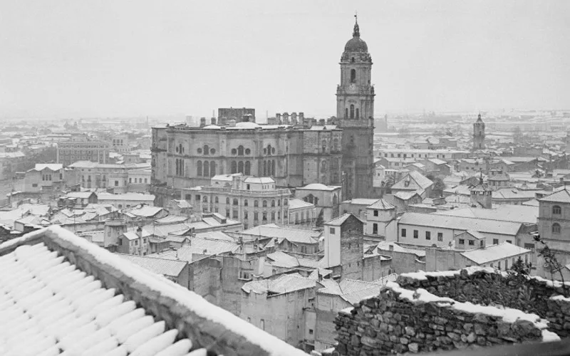 Foto’s van uitzonderlijke sneeuwval in Málaga 70 jaar geleden