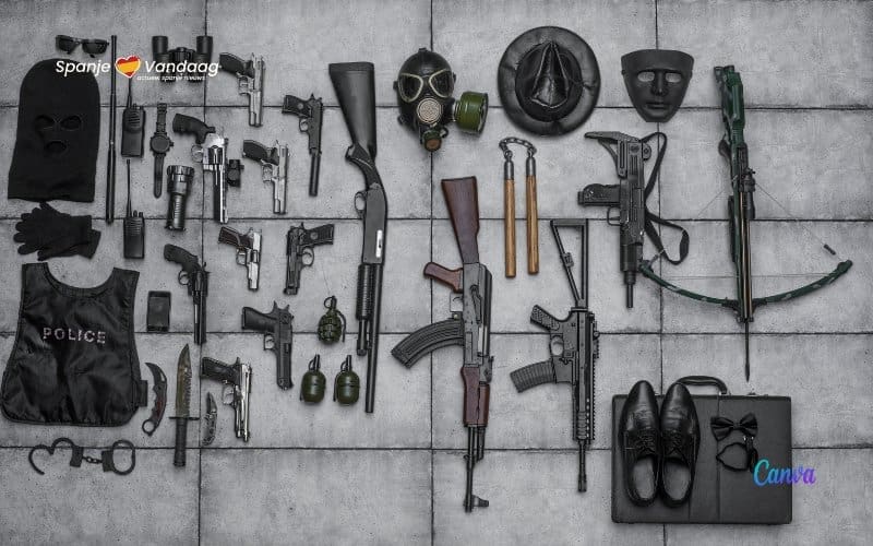 De belangrijkste klanten van de beperkte wapenhandel in Spanje