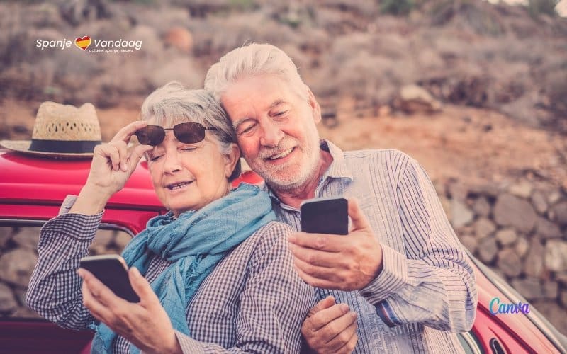 Mobiele telefoondata en hoeveel Nederlanders en Belgen in januari 2024 naar Spanje kwamen