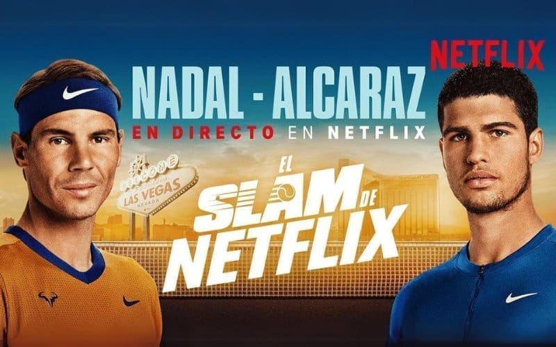 Zondagavond 3 maart: Nadal en Alcaraz tegenover elkaar voor ‘The Netflix Slam’