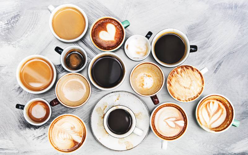 Wat is de gemiddelde prijs van een kopje koffie in Spanje?