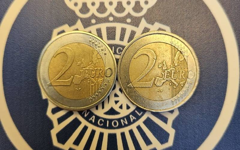 De grootste Illegale fabriek voor 2 euromunten in Europa opgerold in Spanje