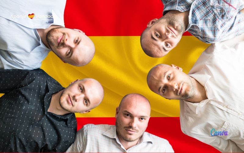 Spanje staat bovenaan de lijst van landen met het hoogste aantal kaalhoofdige mannen