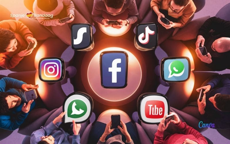Welke sociale media platforms worden het meest gebruikt in Spanje?
