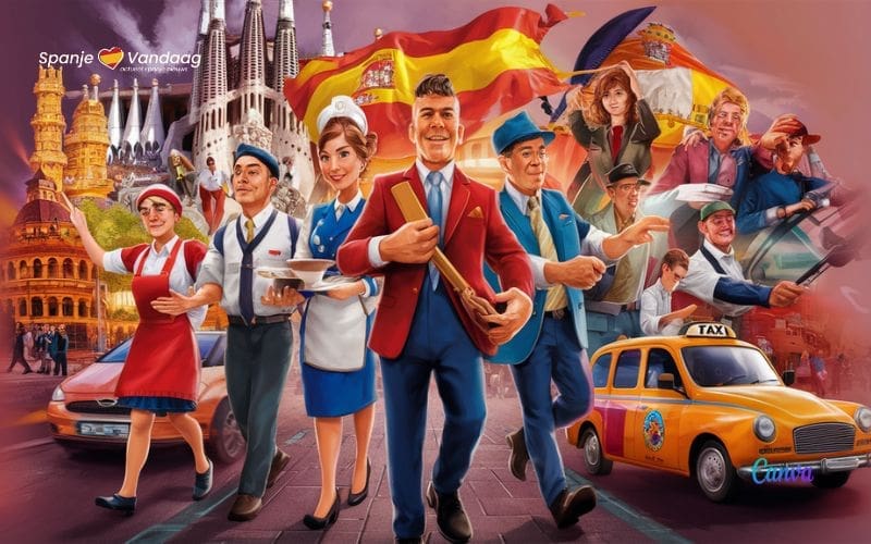 Een kwart van alle nieuwe banen in Spanje was in de toeristische sector