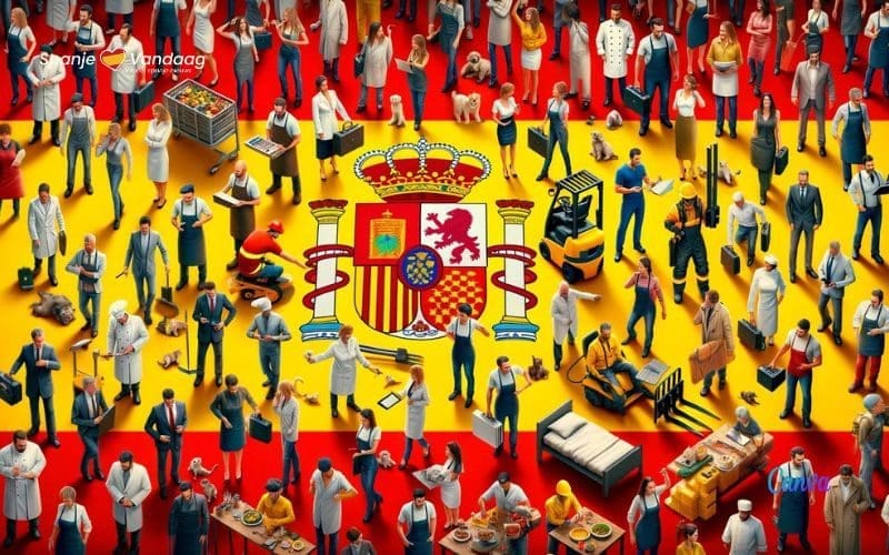Voor de eerste keer heeft Spanje meer dan 21,3 miljoen werkenden