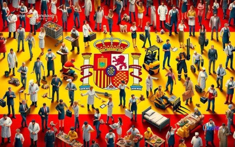 Nieuw record voor werkgelegenheid in Spanje met 21,1 miljoen werkenden