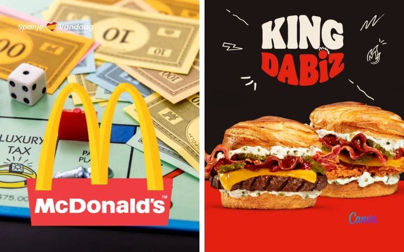 Betalen met Monopolygeld bij McDonald’s en hamburger van werelds beste chef-kok bij Burger King in Spanje