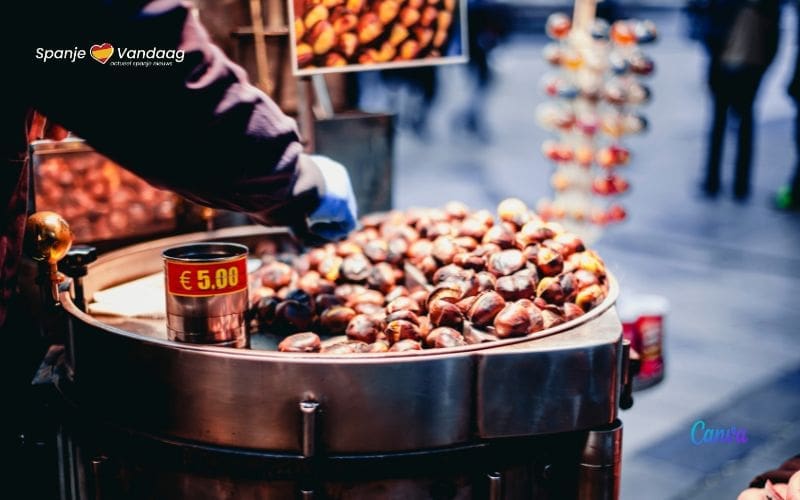 Het kastanjefeest of ‘castañada is weer begonnen in Spanje