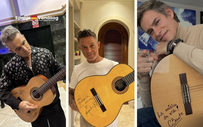 Gitaren van bekende artiesten brengen bijna 100.000 euro op voor slachtoffers DANA