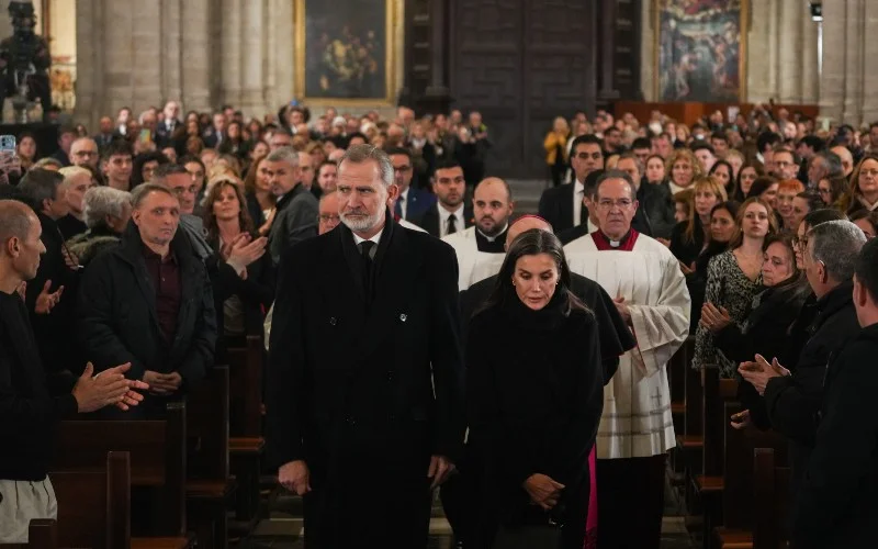 Herdenkingsmis in kathedraal van Valencia voor slachtoffers DANA 2024