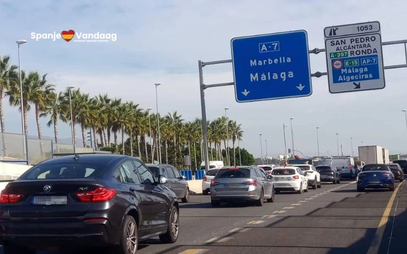 Tolprijzen tussen Málaga en Marbella stijgen in de zomer van 2025