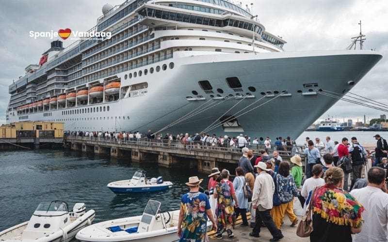 Aantal cruisepassagiers in Spanje stijgt in 2024 tot een nieuw record van 12,8 miljoen
