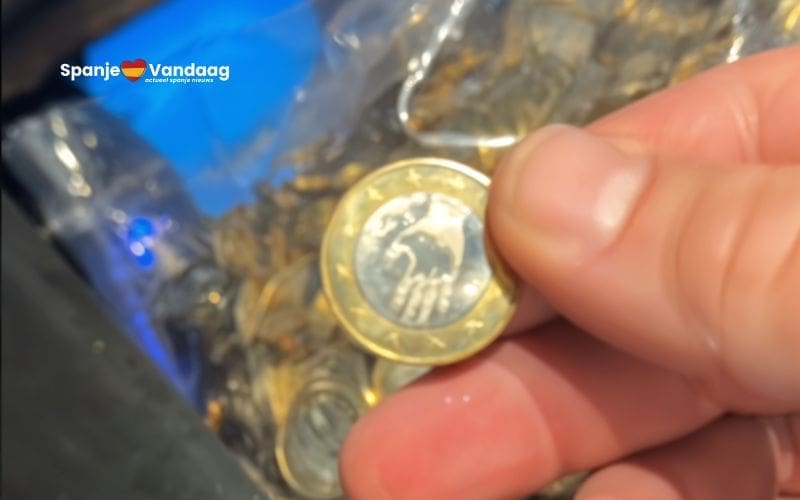 Ongeoorloofde uitgifte van ‘DANA-herdenkingsmunt’ die op een euromunt lijkt in Spanje