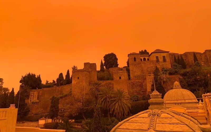 Saharastof dat tijdens de calima Málaga in 2022 trof, bevatte radioactieve deeltjes