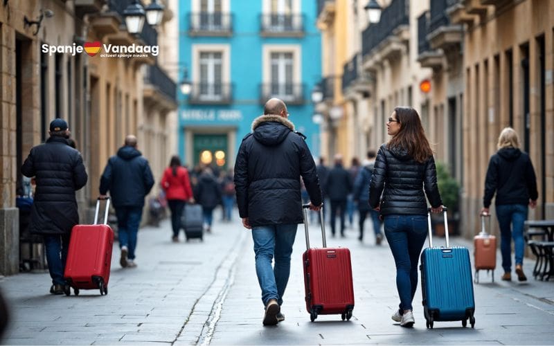 Spaanse steden en een verbod op rolkoffers op straat