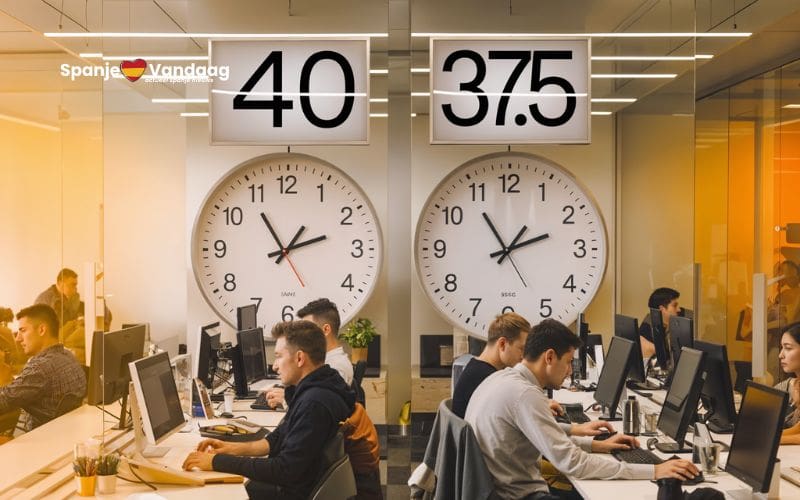 Spaanse regering zet eerste stap naar verkorting van de werkweek naar 37,5 uur