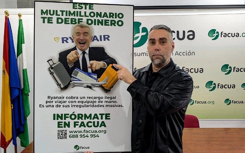 Spaanse consumentenorganisatie lanceert campagne tegen Ryanair: “Deze multimiljonair is je geld schuldig”