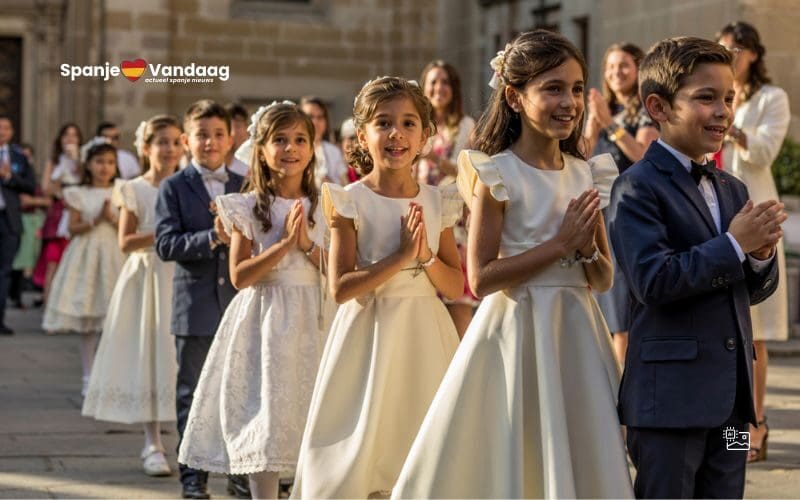 Eerste communie in Spanje wordt steeds duurder