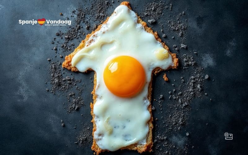 Prijs van eieren in Spanje stijgt met meer dan 25 procent in twee weken